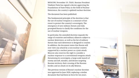 Nov 19, 2024-Watchman News-Psalm 1:1-2-Putin signs Nuclear Doctrine, Wesr Coast Bomb Cyclone + More!