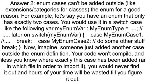 How to add more cases for enum in swift