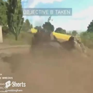 Blind tank shot on plane