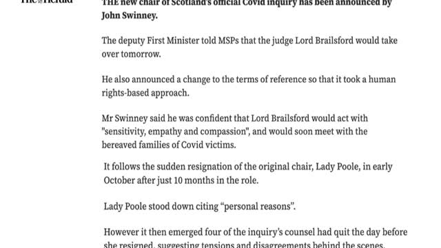 Scottish Covid inquiry teetering on the brink - UK Column News - 14th November 2022
