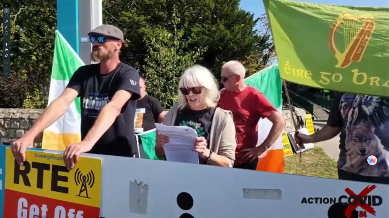 Excess deaths-Cathy Lynch at the RTE Protest (WakeUp Eire) 31-08-24