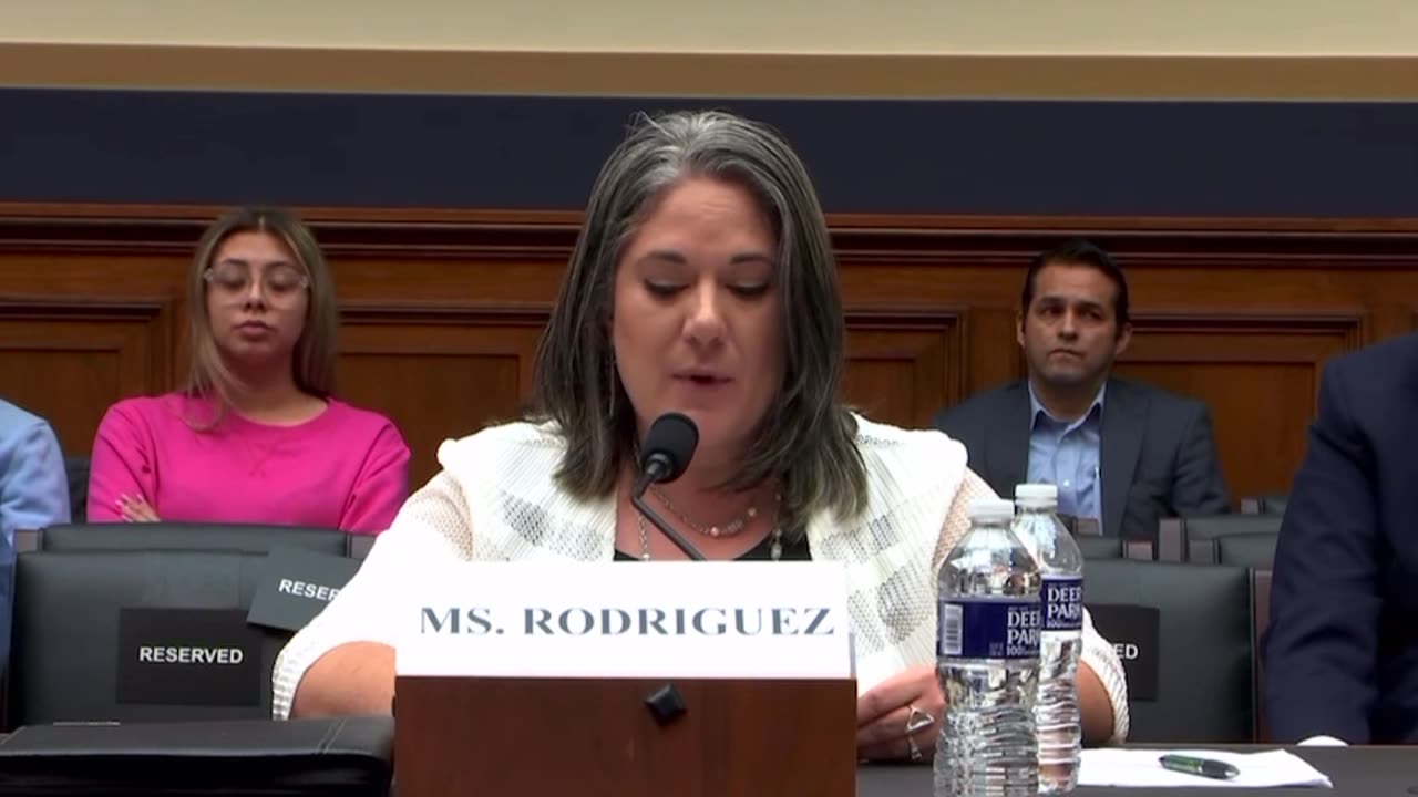 Rodriguez on human trafficking by Biden administration.