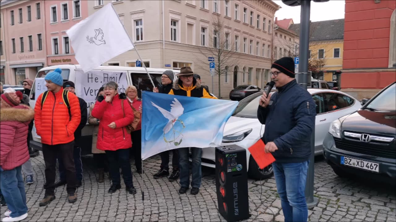 Veranstaltungswerbung, ROBIN, FRANK, MAIK - MONTAGSSPAZIERGANG/-DEMO - KAMENZ, Markt, 03 04 2023