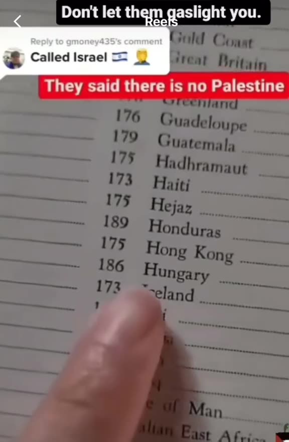 THEY SAID THERE`S NO PALESTINE WAIT LET`S SEE