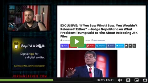 Judge #Napolitano #JFK Files Held By Trump DESTROY America