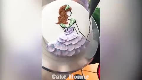 Awesome Dress Cake Decorating Ideas for Wedding | Perfect Cake Decorating Tutorials