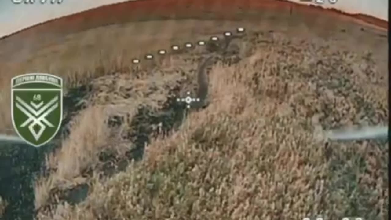 Ukrainian Drone Runs Down Russian Soldier