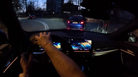 2023 BMW X1s 18i POV Night Test Drive