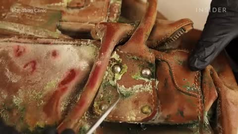 How A Moldy Leather Bag Is Deep Cleaned Deep Cleaned