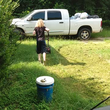 Learning how to cut grass