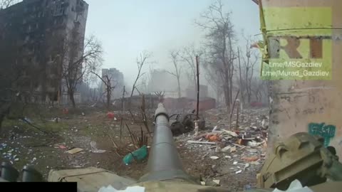 Smoking out the Nazis of Azov from a skyscraper in Mariupol