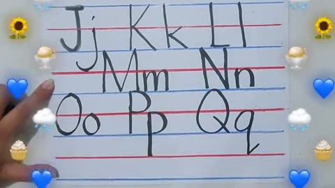 How to write letter of Alphabet