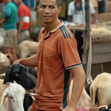 Ronaldo and Messi become traders Live Action #messi #ronaldo