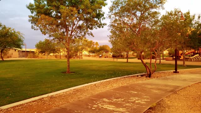 Playground in city park