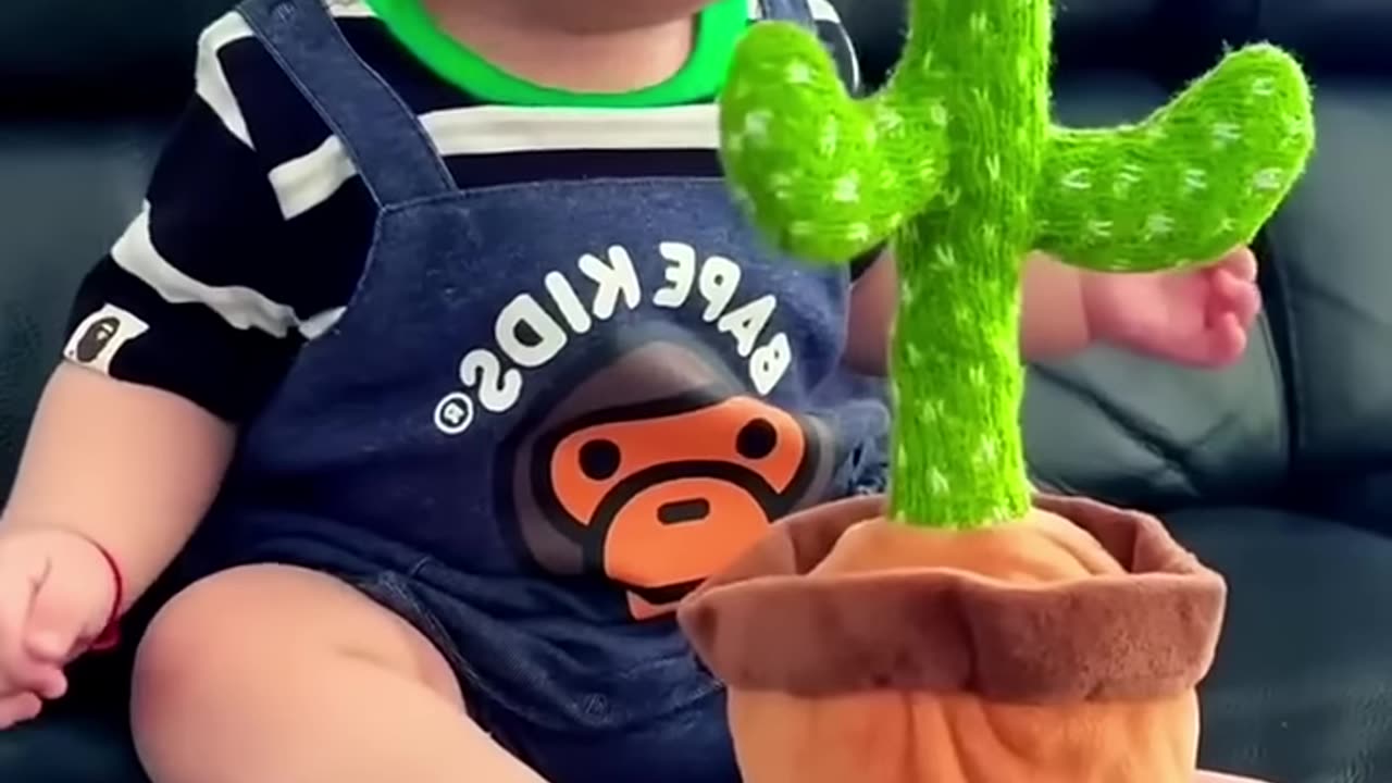 Cute baby & talking cactus | funny babies funny moment #cutebaby #baby #shorts #funnyvideo