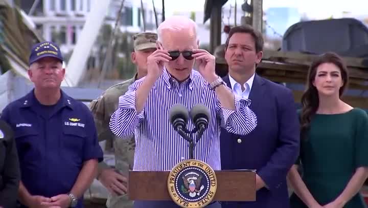 Ron DeSantis Gives Joe Biden The Stink Eye As He Pushes Climate Hoax Agenda