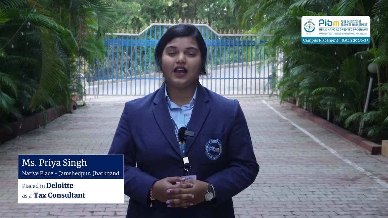 � Batch 2023-25 Placements - Ms. Priya Singh at Deloitte �