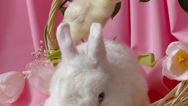 Sweet rabbitb & cat friendship will melt your heart