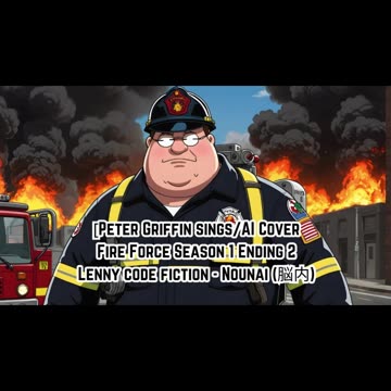 [Peter Griffin sings/AI Cover] Fire Force Season 1 Ending 2 Lenny code fiction - Nounai (脳内)