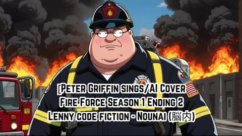 [Peter Griffin sings/AI Cover] Fire Force Season 1 Ending 2 Lenny code fiction - Nounai (脳内)