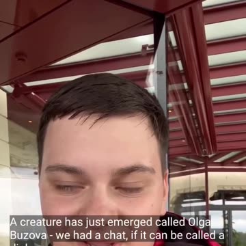 Russian pop star Olga Buzova is harassed by a young Ukrainian man