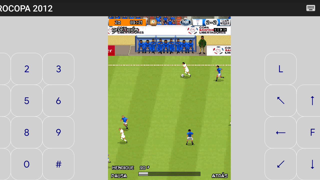 Jogo 3 - Santos - Libertadores Pes Java 2012 - Modo Difícil