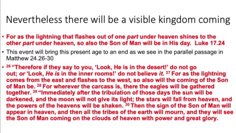 The visible Kingdom of God