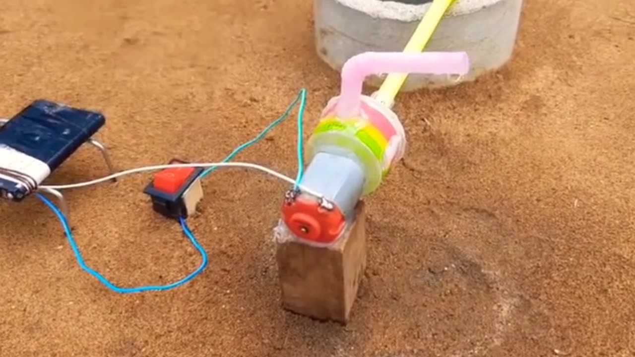 how to mini water motor pump/science project