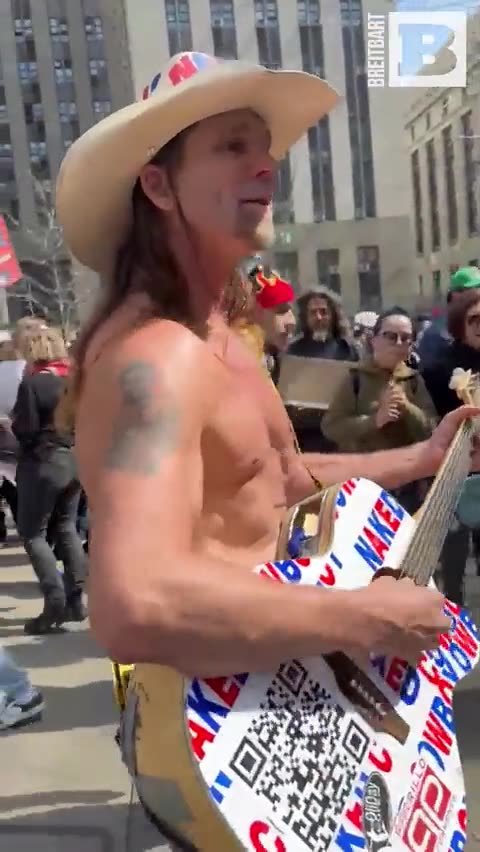 The Naked Cowboy performed Pro-Trump music
