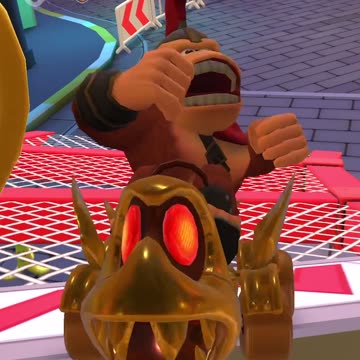 Mario Kart Tour - Gold Fish Bone Ferry Gameplay (Night Tour Gift Reward Kart)