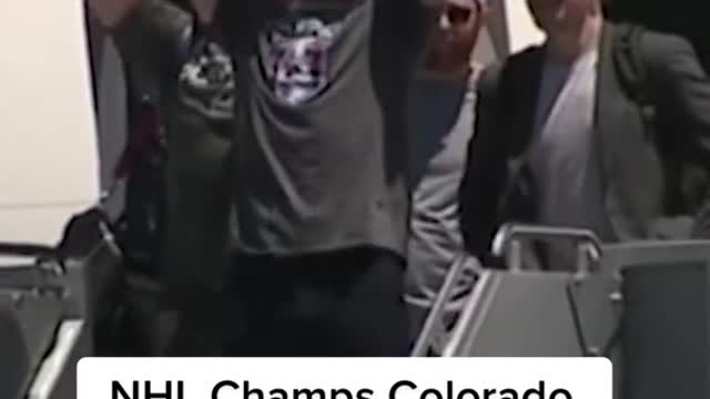 NHL Champs Colorado Avalanche Return Home with Stanley Cup