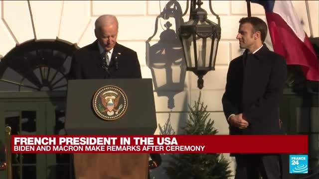 Biden welcomes 'close friends' Emmanuel and Brigitte Macron to the White House • FRANCE 24 English