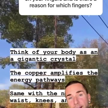 ⚡️Speaking of wearing certain materials and the frequencies they emit-