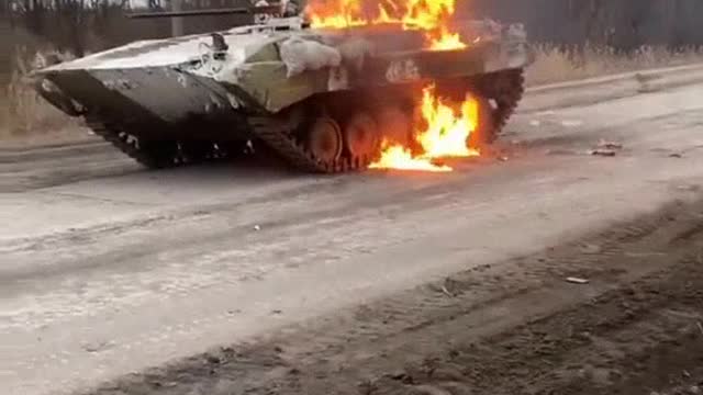 Destroyed Ukrainian BMP-2 in the zone of the NWO