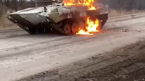 Destroyed Ukrainian BMP-2 in the zone of the NWO