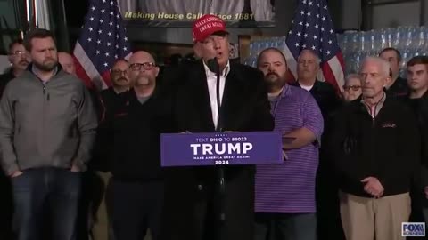 @realDonaldTrump Feb 22, 2023, 3:32 PM East Palestine OH, clip from longer statement video