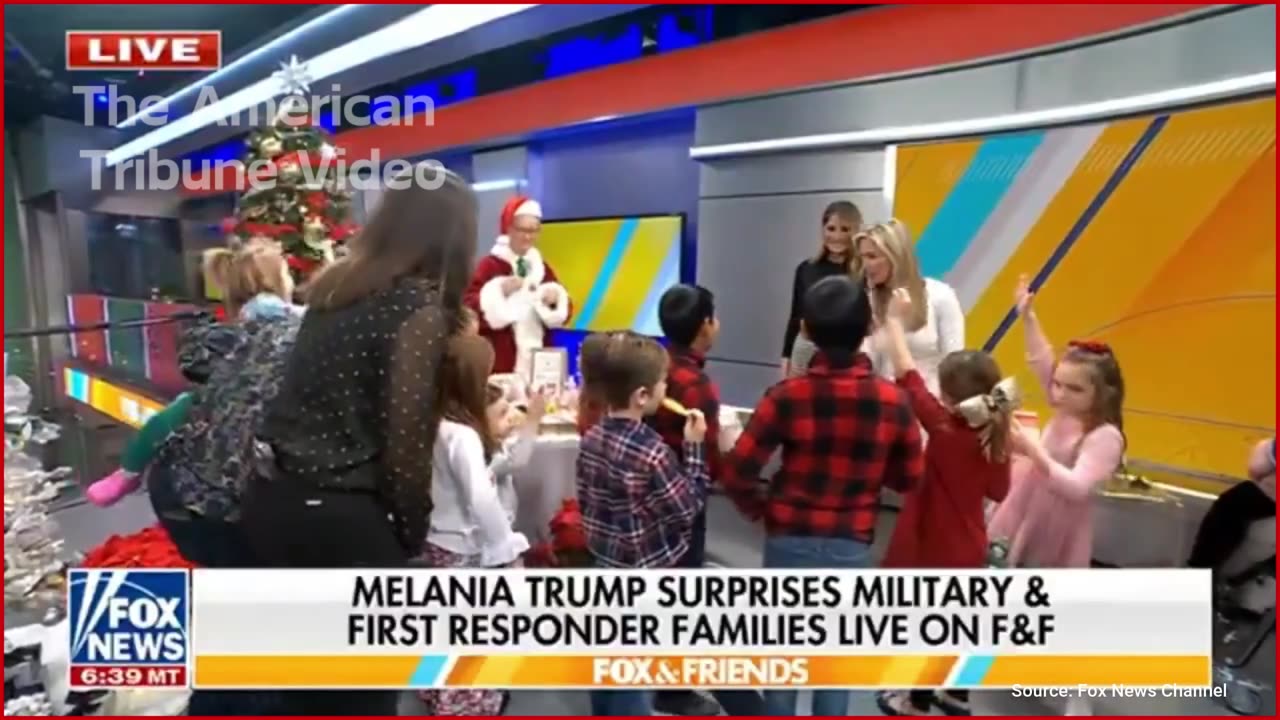 Just In: Melania Makes Surprise Appearance on Fox to Help Support Veteran Families for Christmas