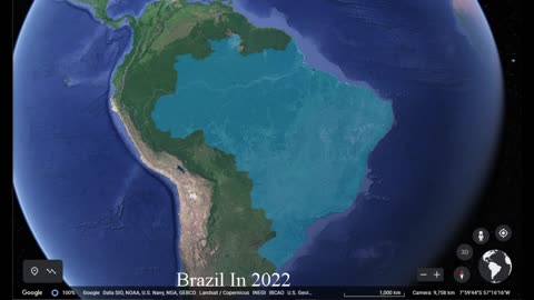 The Empire Of Brazil In 30 Seconds Using Google Earth