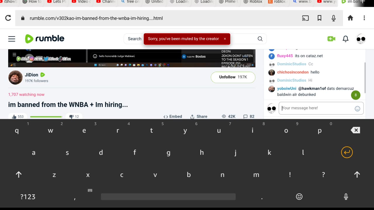 J Dion muted me 😭😭😭😭😭😭😭😢😢😢😢😢