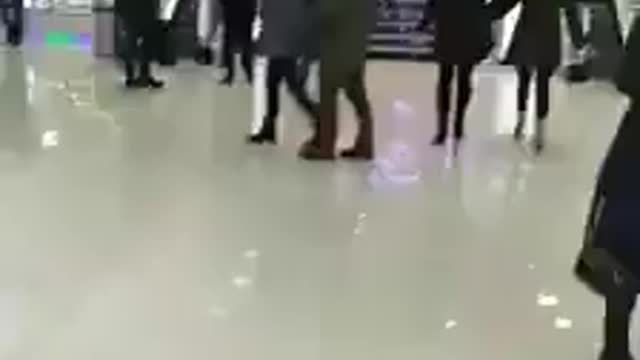 Nazi sign in mall in Kyiv.