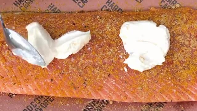 Salmon on the grill #fypシ #salmon #seafood #Recipe #cookinglessons