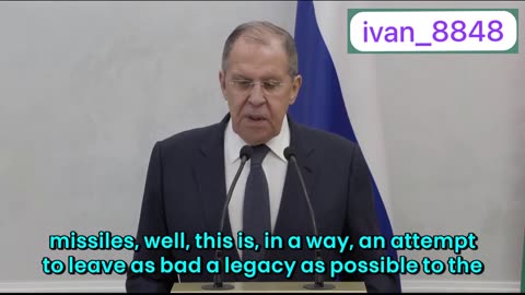 Biden is trying to leave the next administration with the worst possible legacy – Sergey Lavrov