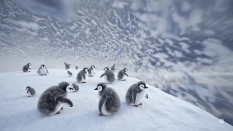 Penguins on a Glacier: The Coolest Adventure You'll See Today! 🐧❄️#Penguins