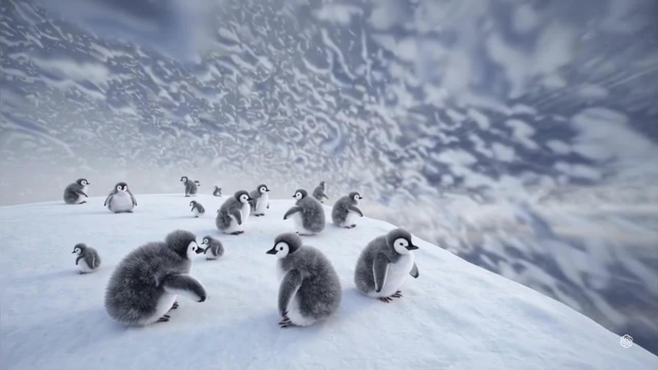 Penguins on a Glacier: The Coolest Adventure You'll See Today! ๐งโ๏ธ#Penguins