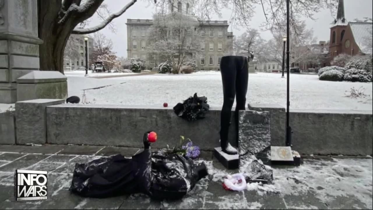 Anti-Christian Baphomet Statue Erected Near NH State House Gets Destroyed