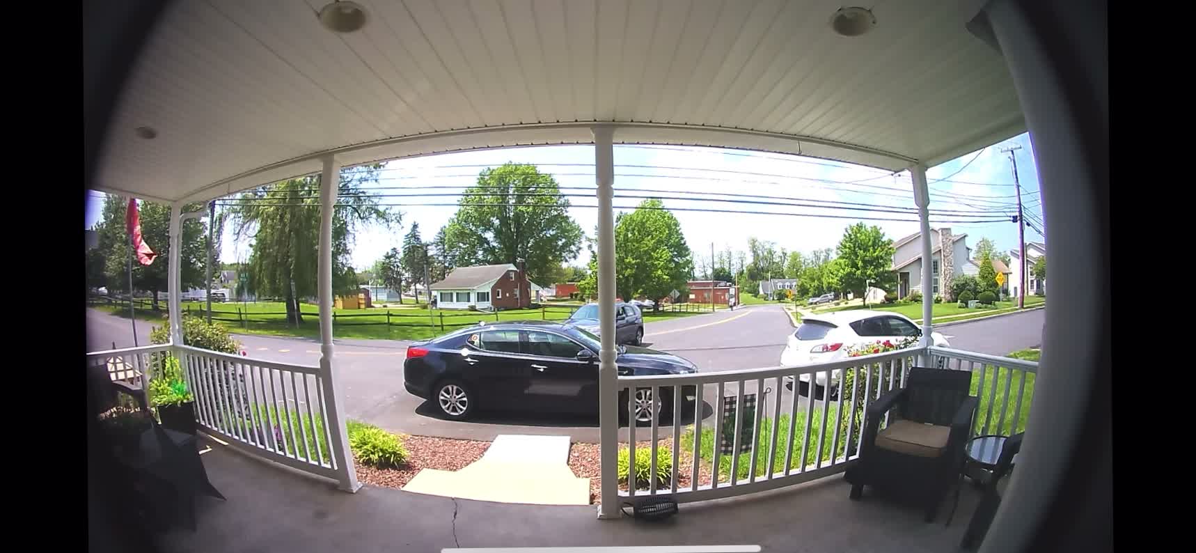 Doorbell Camera Catches Crash into House