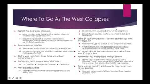 Weekly Webinar #39: Where To Go As The West Collapses