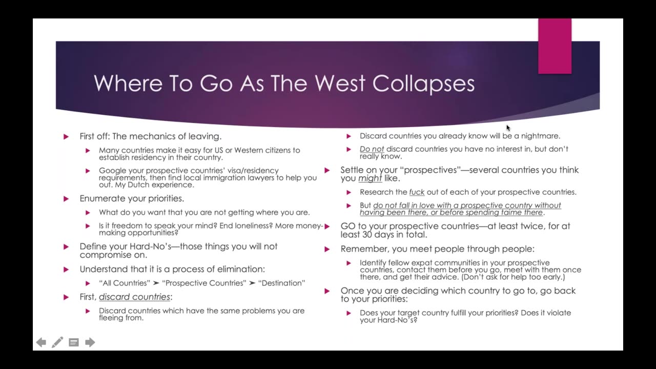 Weekly Webinar #39: Where To Go As The West Collapses