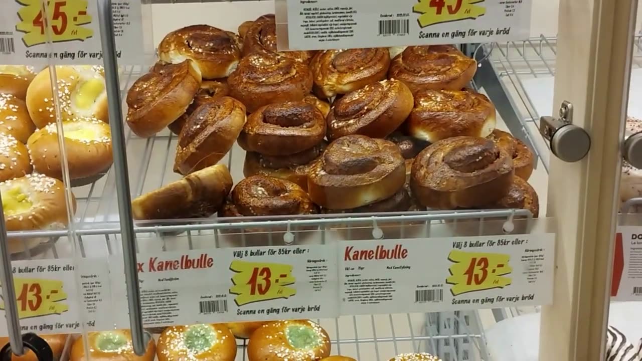 Brända kanelbullar på Coop