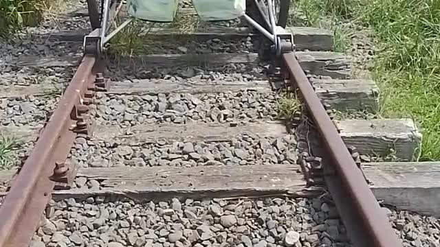 Rail Bike in New Zealand